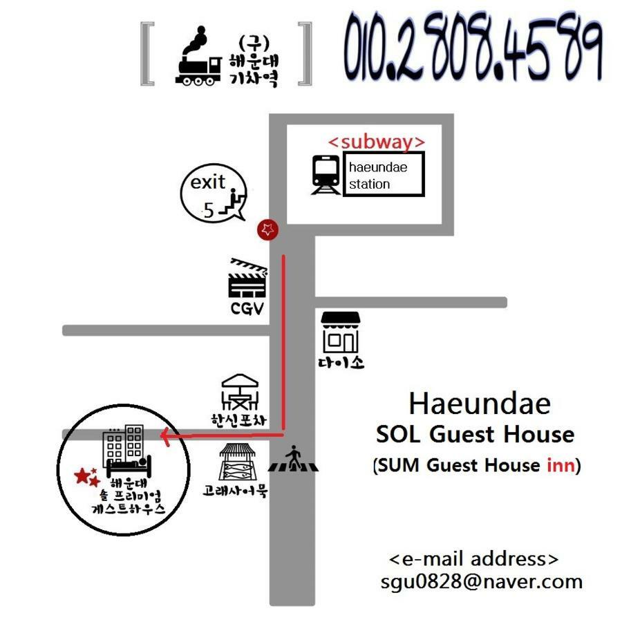 Sol Guest House_Haeundae Busan Bagian luar foto